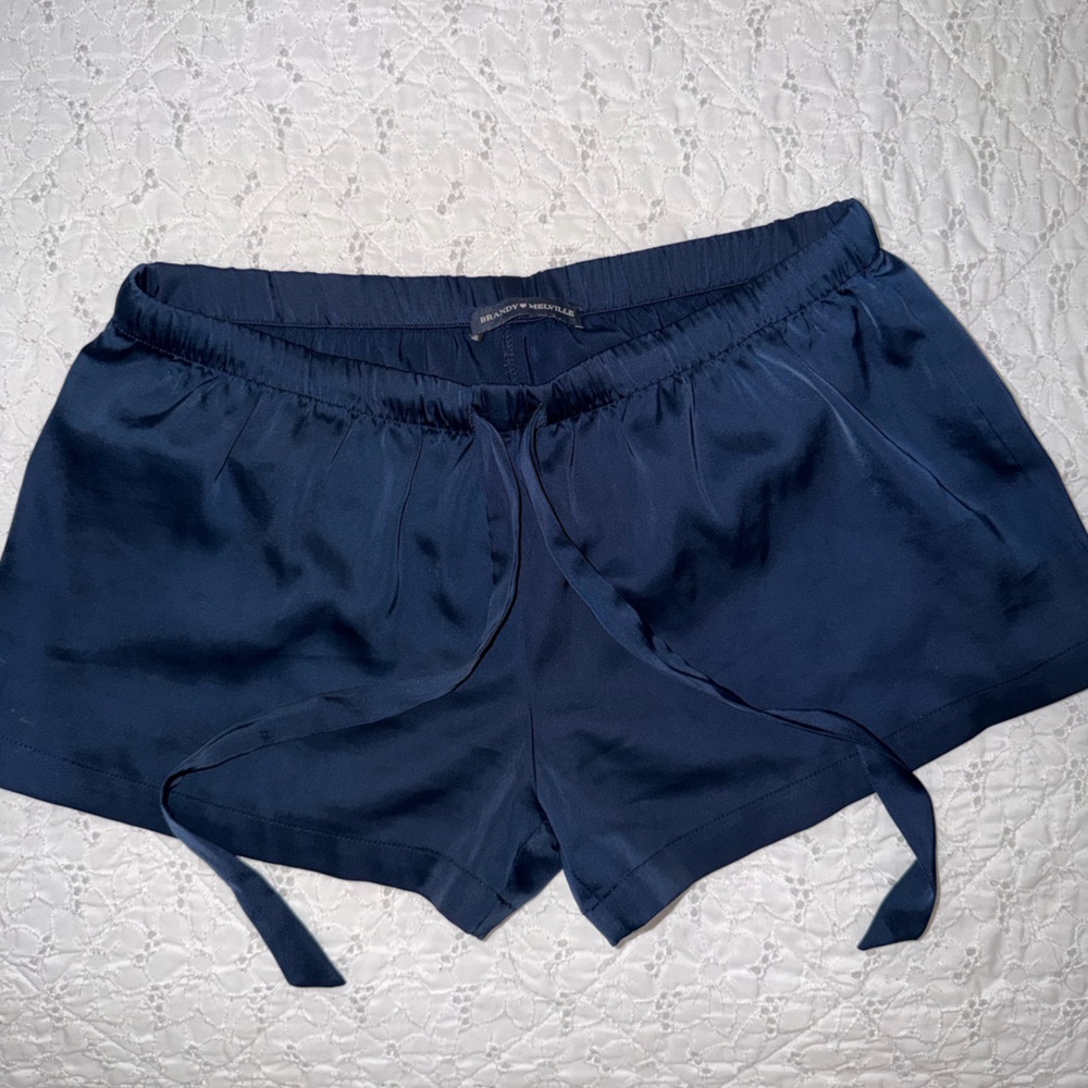 Brandy Melville Navy Drawstring Athletic Shorts